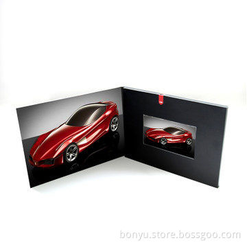 Video greeting card with 8-inch screen and 128MB storage, can be finished by customer's designs